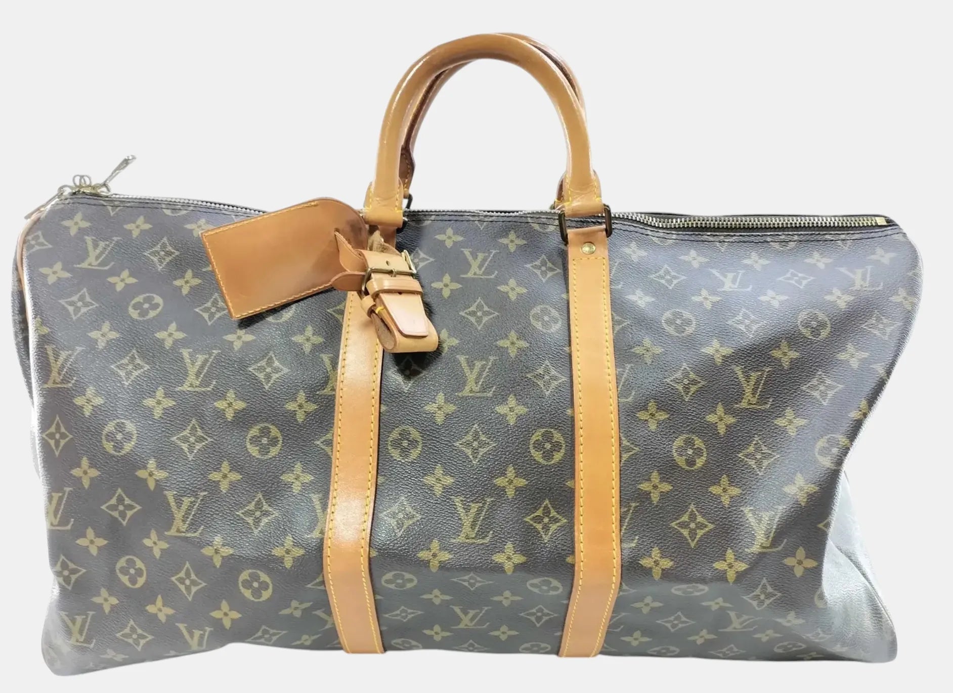 Louis Vuitton Keepall Monogram Canvas, Brown, Canvas, Travel Bag