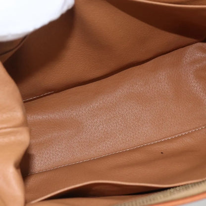 Celine Macadam Pochette Canvas, Brown, Canvas, Clutch