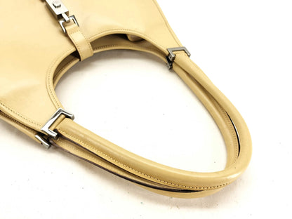 Gucci Vintage Jackie Leather, Beige, Leather, Handbag