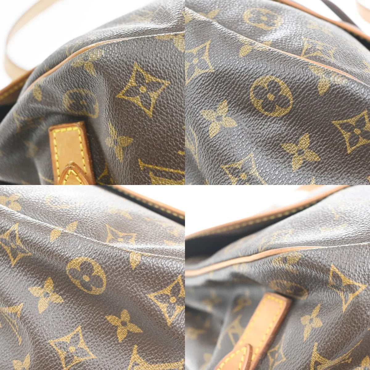 Louis Vuitton Saumur Monogram Canvas, Brown, Canvas, Shoulder Bag