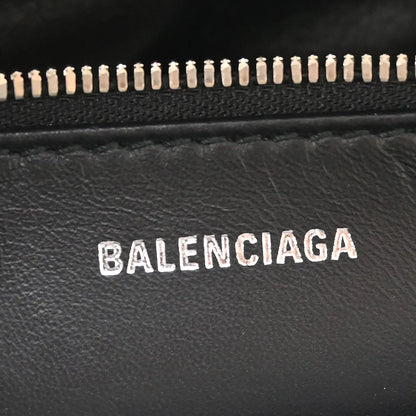 Balenciaga Triangle Leather, Silver, Leather, Handbag