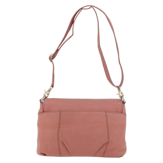 Burberry Blue Label Nylon, Pink, Leather, Shoulder Bag
