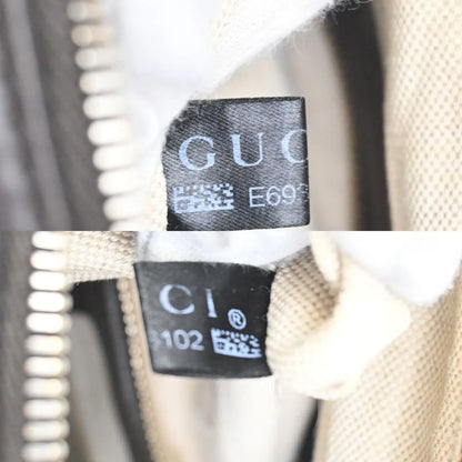 Gucci Vintage Web Boston GG Canvas, Brown, Canvas, Handbag