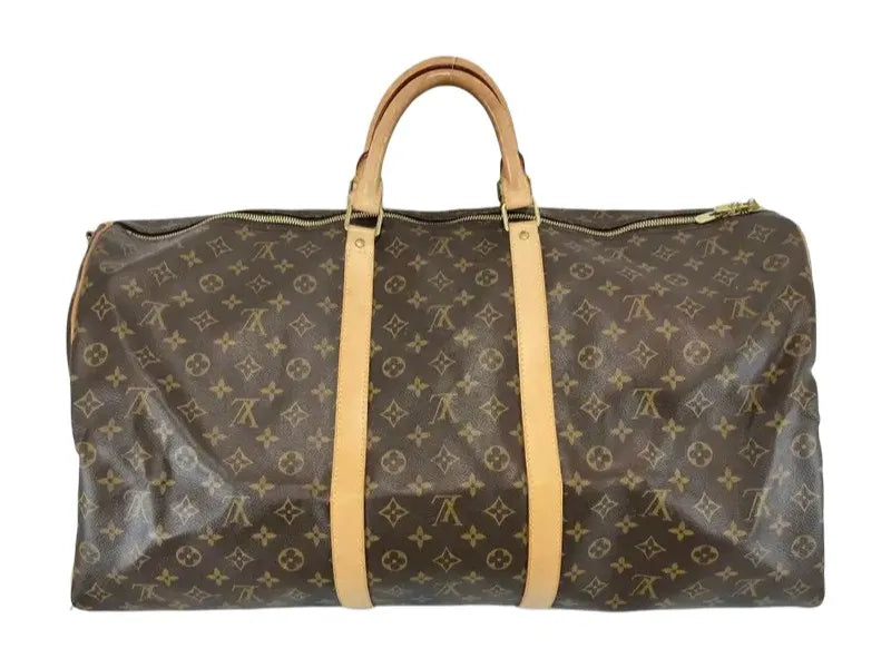 Louis Vuitton Keepall Monogram Canvas, Brown, Canvas, Travel Bag