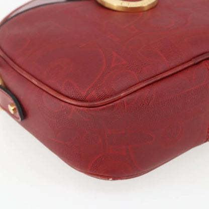 Christian Dior Vintage Trotter Canvas, Red, Canvas, Shoulder Bag