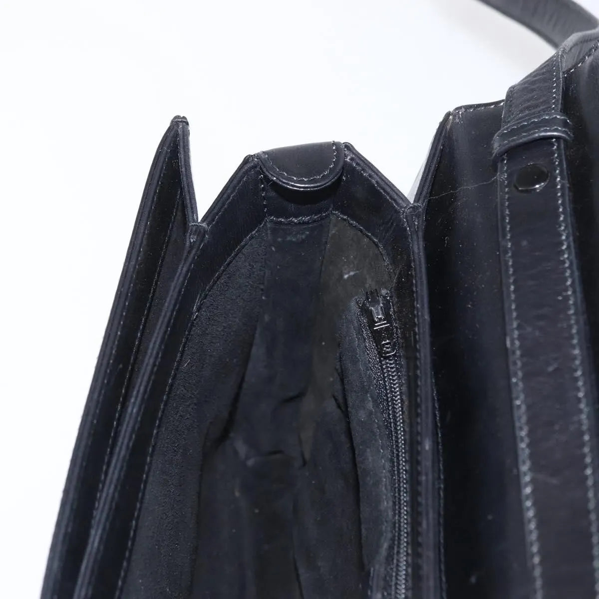 Gucci Vintage Leather, Black, Leather, Shoulder Bag