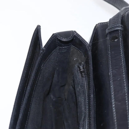 Gucci Vintage Leather, Black, Leather, Shoulder Bag
