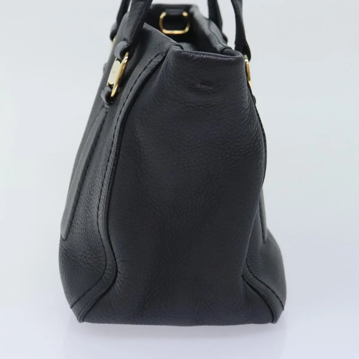 Salvatore Ferragamo Vala Leather, Black, Leather, Handbag