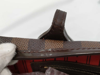Louis Vuitton Neverfull Tote Damier, Brown, Canvas, Tote Bag