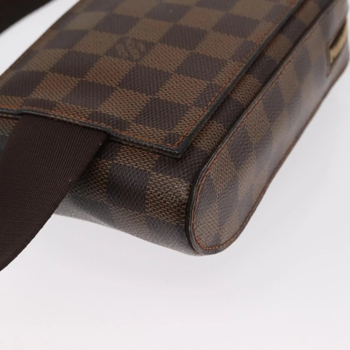Louis Vuitton Geronimos Waist Damier, Brown, Canvas, Shoulder Bag