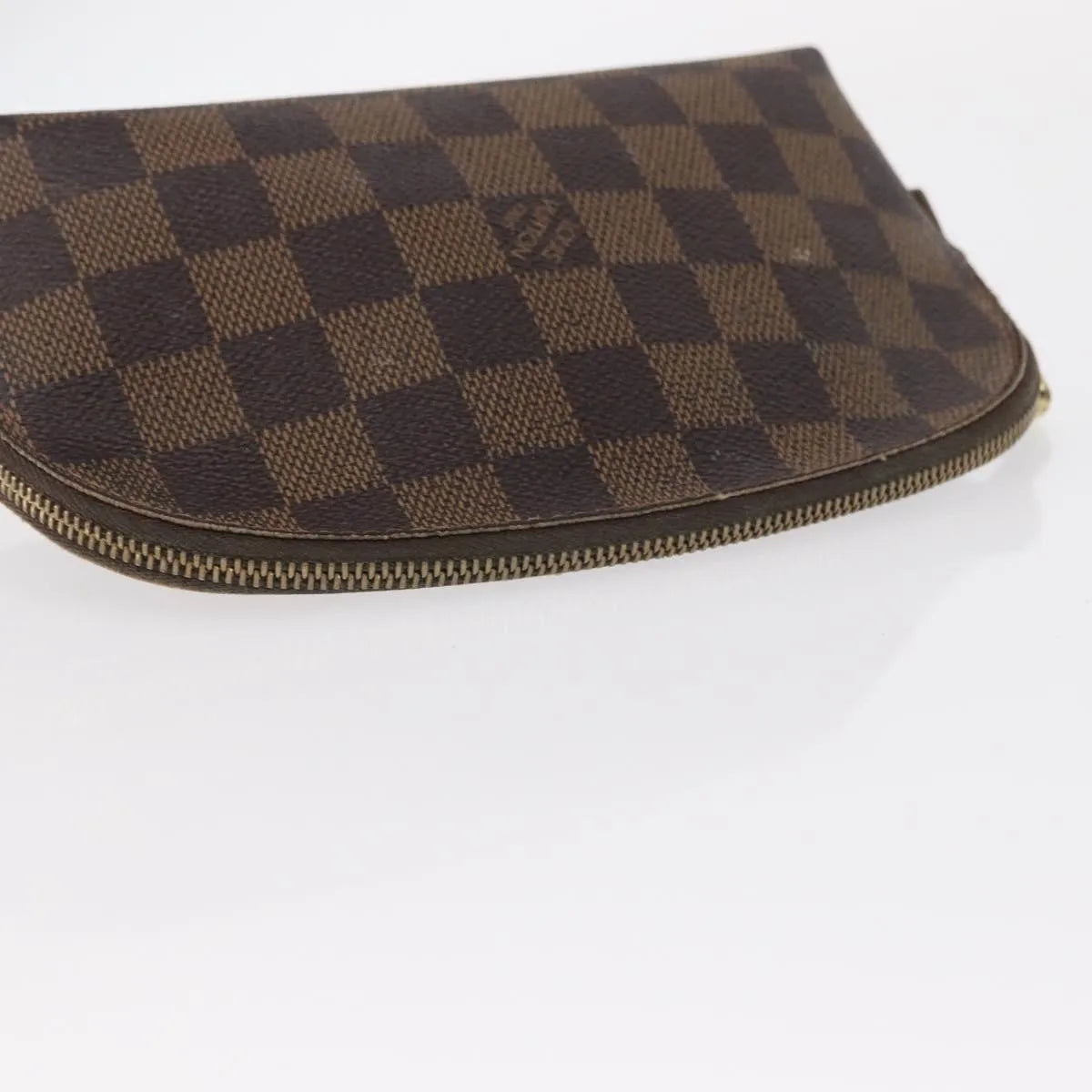 Louis Vuitton Cosmetic Damier, Brown, Canvas, Clutch