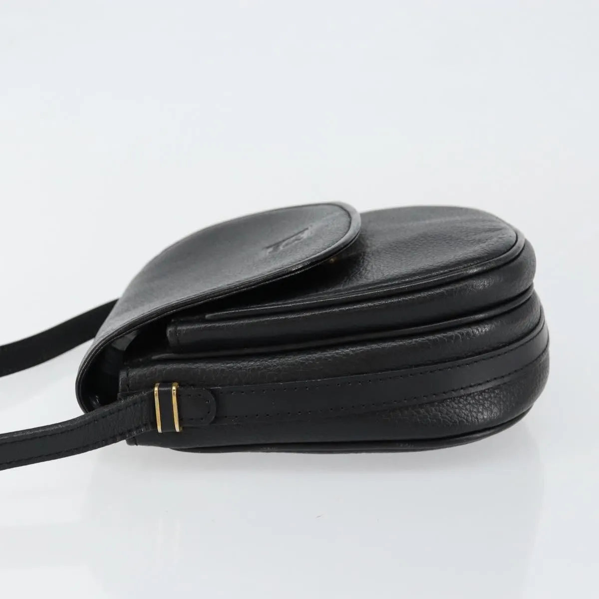 Burberry Flap Shoulder Leather, Black, Leather, Shoulder Bag