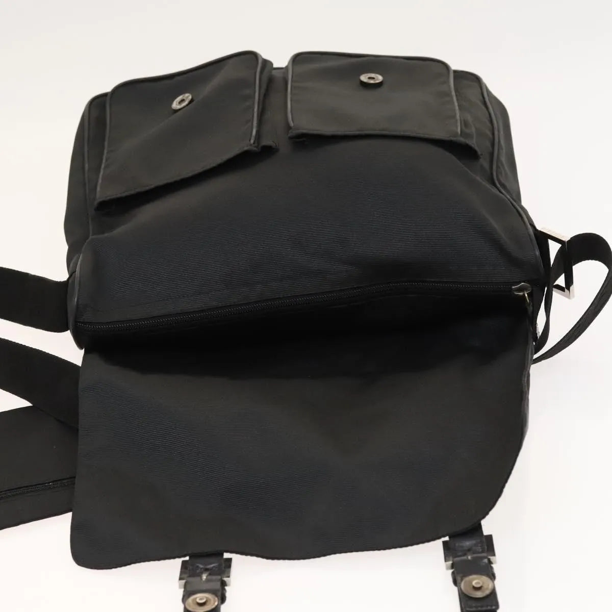 Fendi Vintage Nylon, Black, Nylon, Shoulder Bag