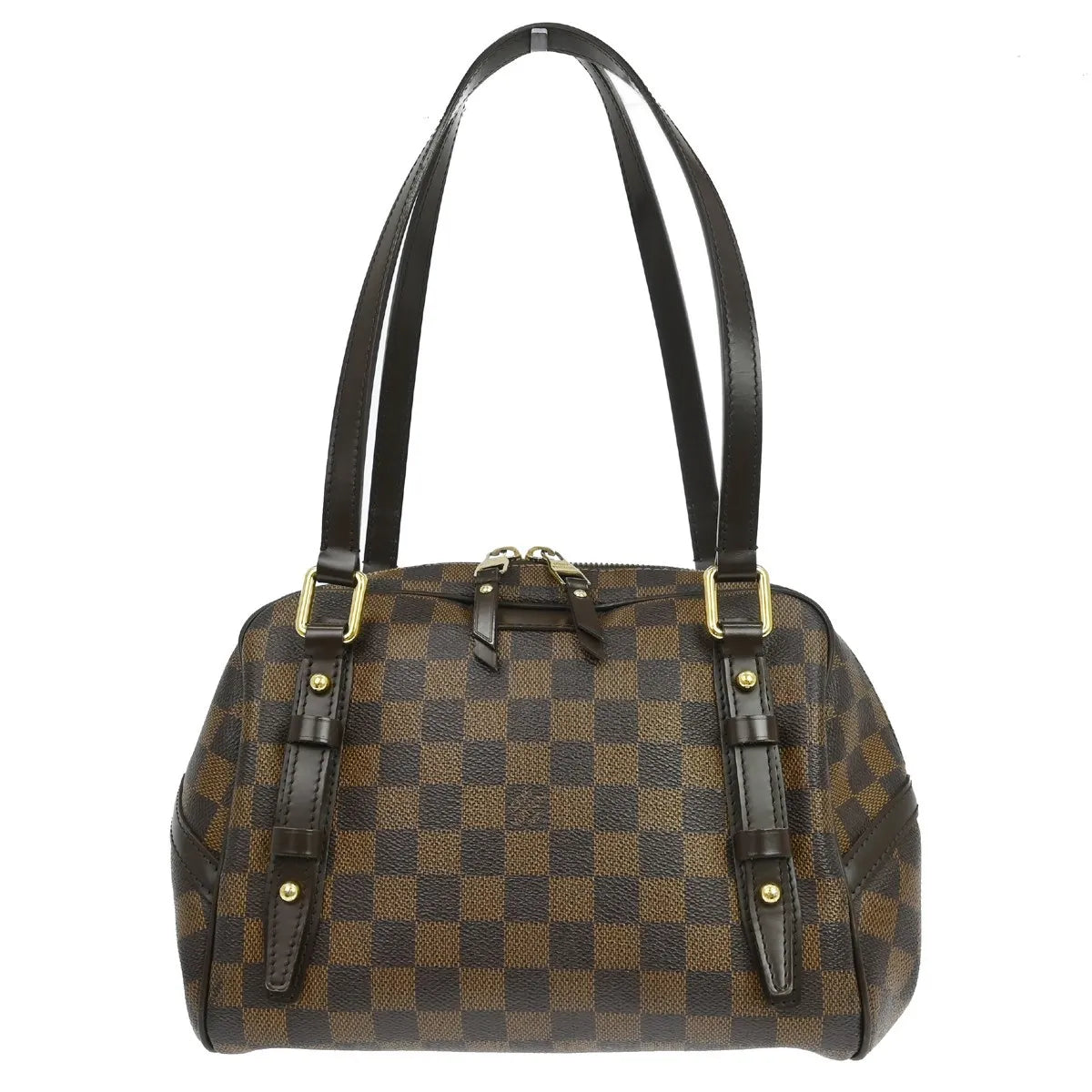 Louis Vuitton Rivington Satchel Damier, Brown, Canvas, Shoulder Bag