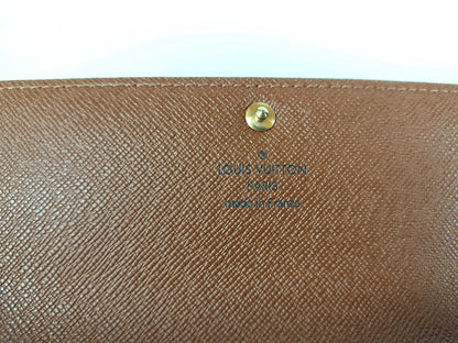Louis Vuitton Emilie Monogram Canvas, Brown, Canvas, Wallet