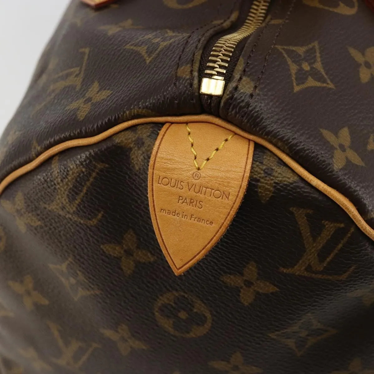 Louis Vuitton Speedy Monogram Canvas, Brown, Canvas, Handbag