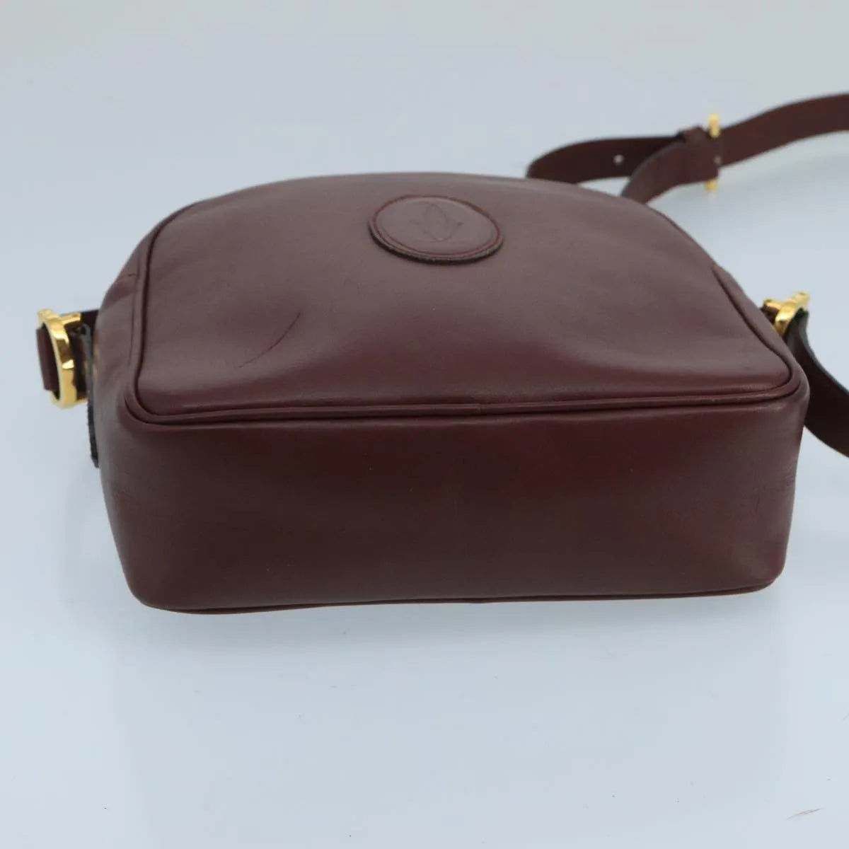 cartier Must de Cartier Leather, Burgundy, Leather, Shoulder Bag