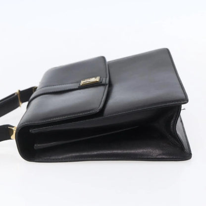 Burberry Nova Check Shoulder Bag Leather, Black, Leather, Shoulder Bag
