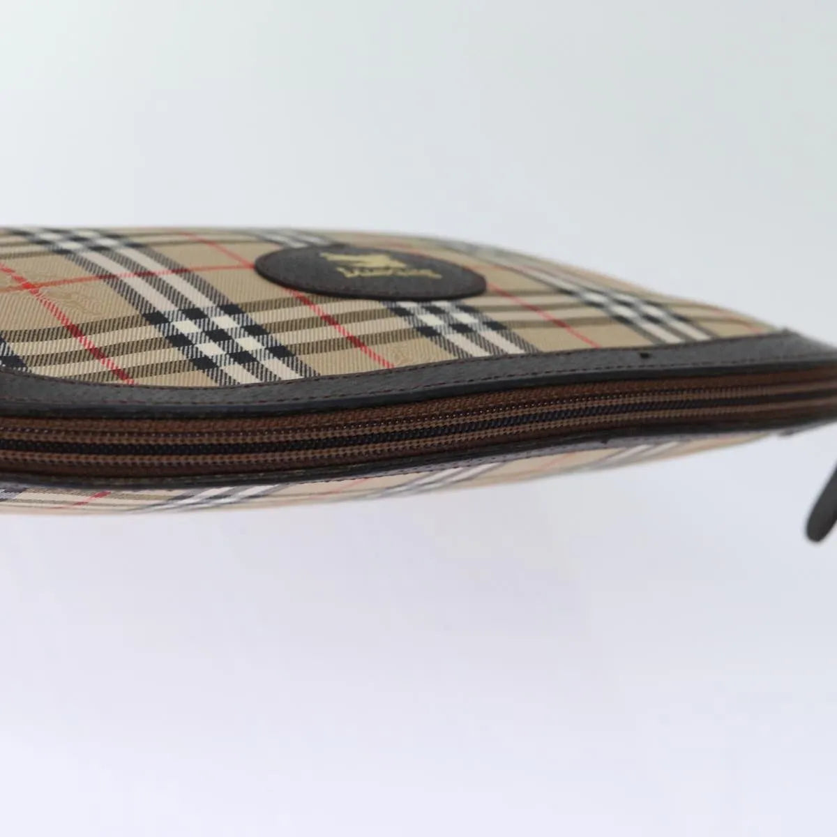 Burberry Nova check Pochette Canvas, Beige, Canvas, Clutch