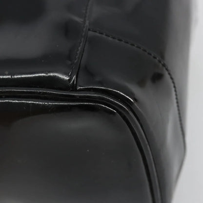 Chanel Vintage Timeless Cosmetic Case Patent, Black, Patent Leather, Handbag