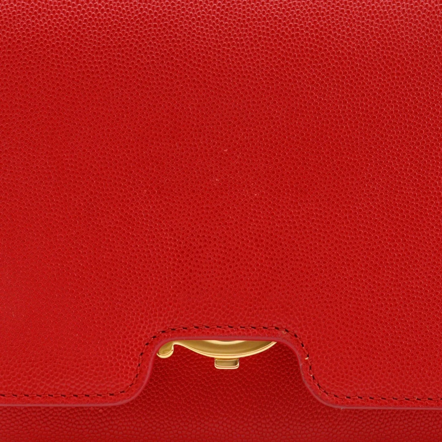 Burberry TB Flap Leather, Red, Leather, Clutch