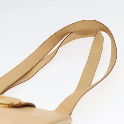 Salvatore Ferragamo Vintage Leather, Beige, Leather, Shoulder Bag