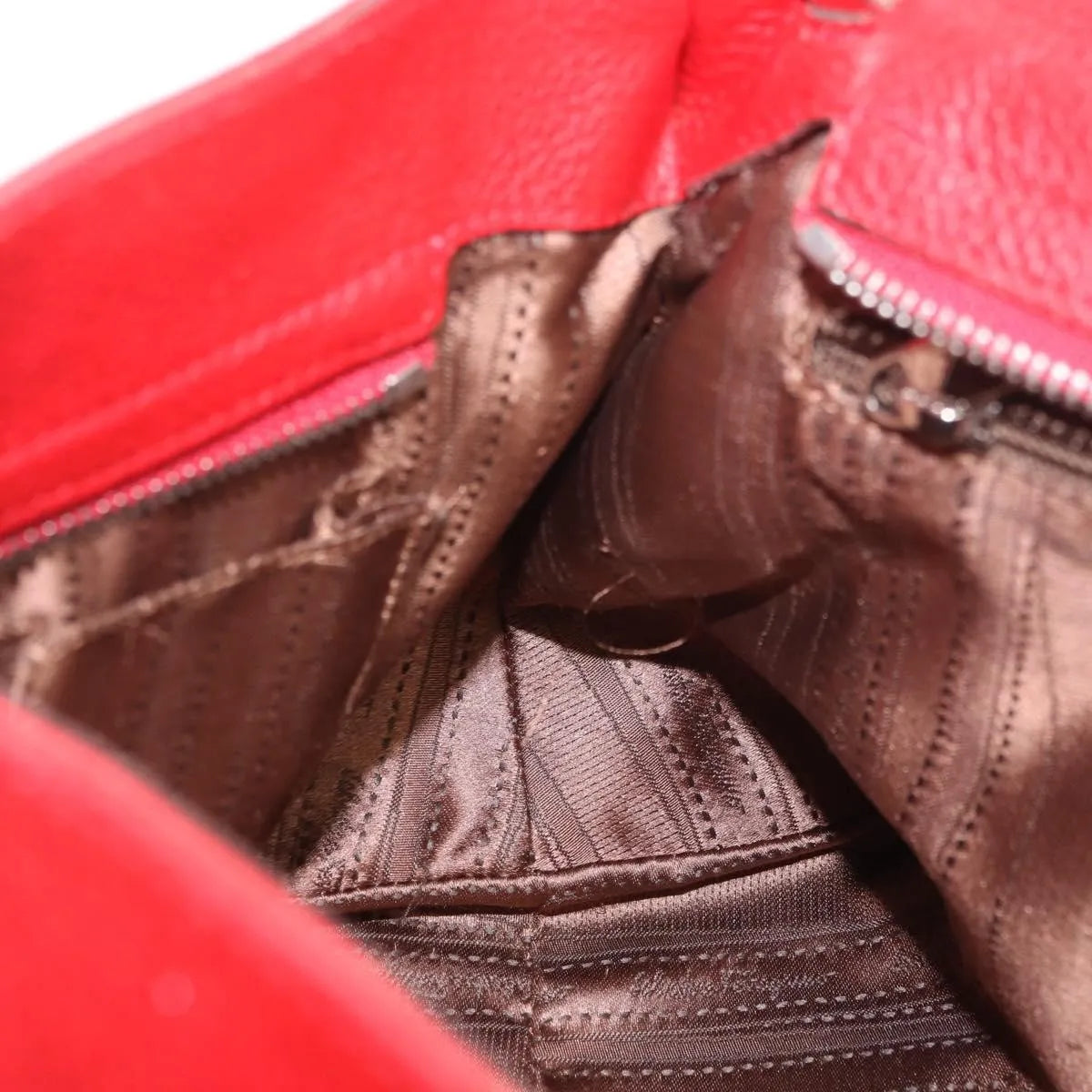 Salvatore Ferragamo Sofia Satchel Leather, Red, Leather, Handbag