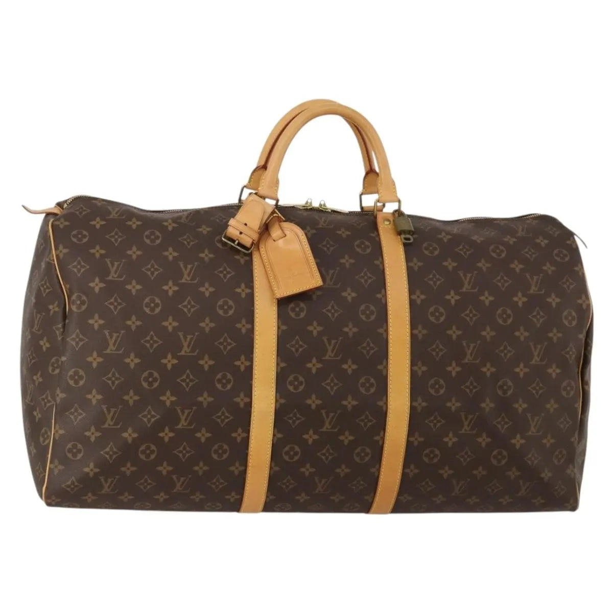 Louis Vuitton Keepall Monogram Canvas, Brown, Canvas, Travel Bag