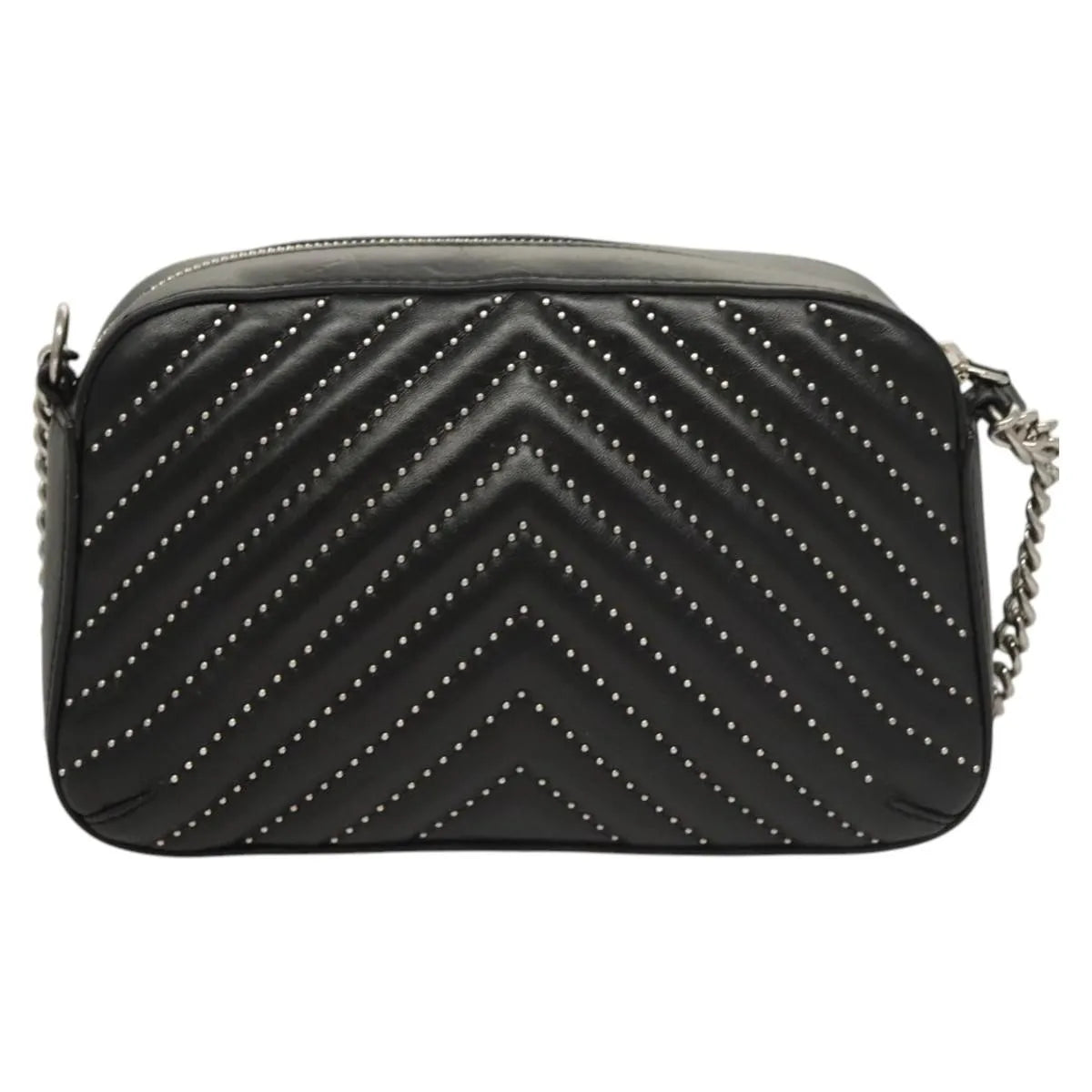 Stella McCartney Stella Star Camera Quilted Faux Leather, Black, Synthetic, Shoulder Bag