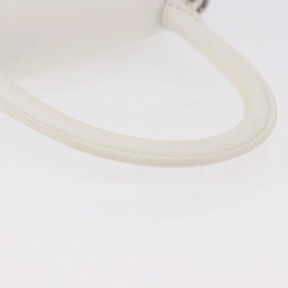Balenciaga Hourglass Top Handle Leather, White, Leather, Handbag