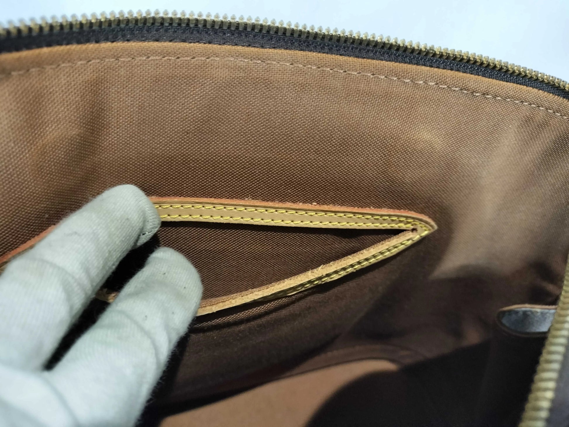 Louis Vuitton Alma Monogram Canvas, Brown, Canvas, Handbag