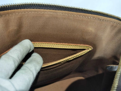 Louis Vuitton Alma Monogram Canvas, Brown, Canvas, Handbag