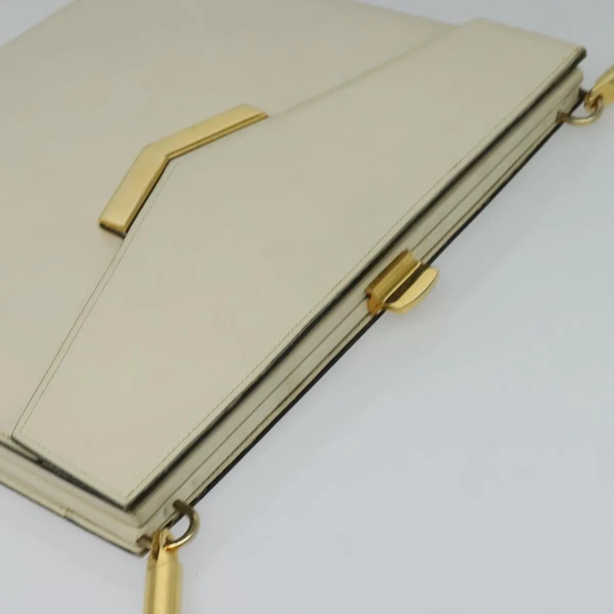 Christian Dior Vintage Leather, Beige, Leather, Shoulder Bag