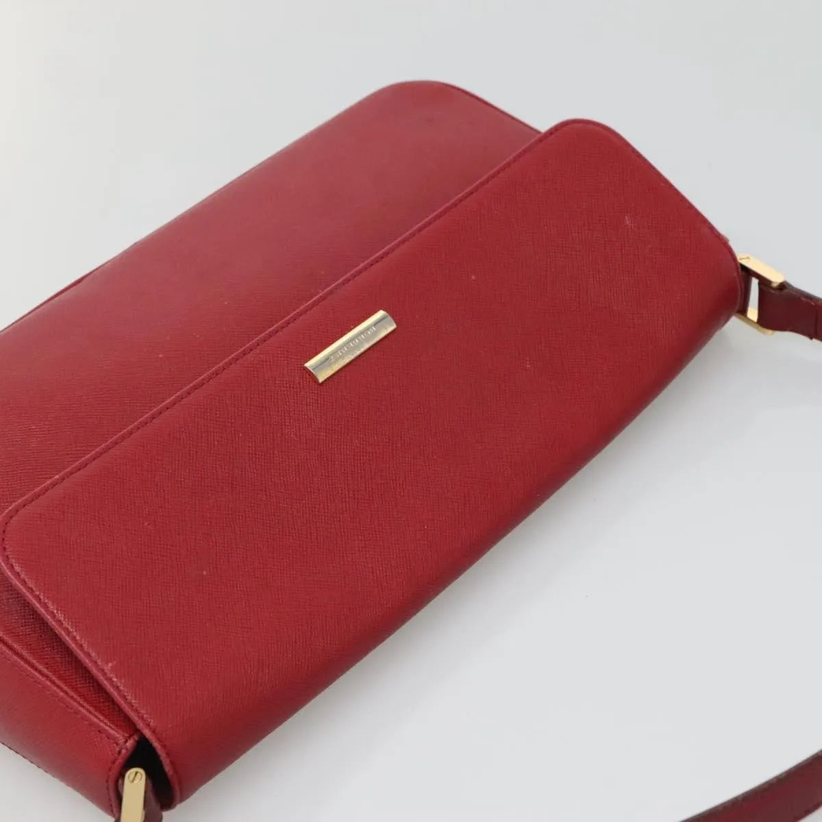 Burberry Vintage Leather, Red, Leather, Shoulder Bag
