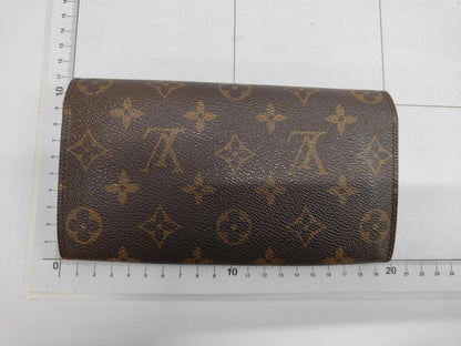 Louis Vuitton Emilie Monogram Canvas, Brown, Calfskin, Wallet