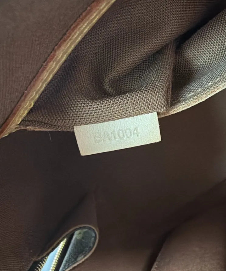 Louis Vuitton Alma Monogram Canvas, Brown, Leather, Handbag
