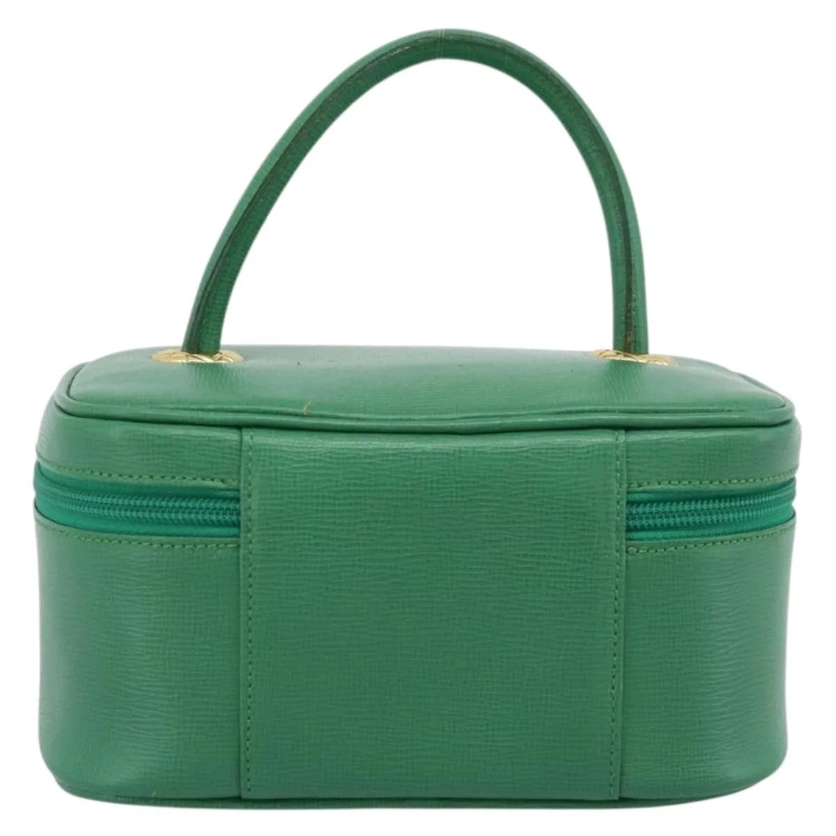 Burberry Vanity Leather, Green, Leather, Clutch