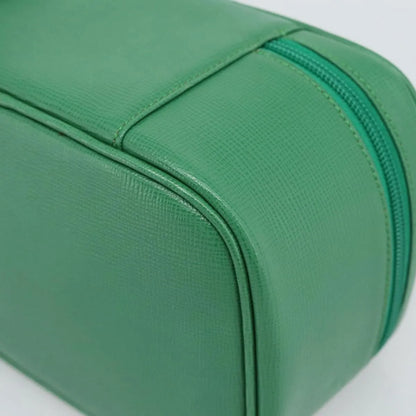 Burberry Vanity Leather, Green, Leather, Clutch