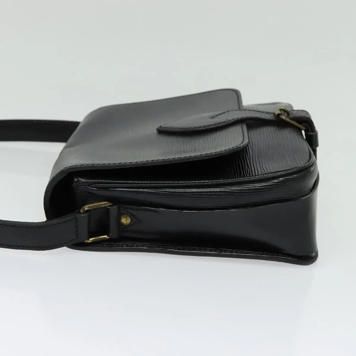 Louis Vuitton Cartouchiere Epi Leather, Black, Leather, Shoulder Bag