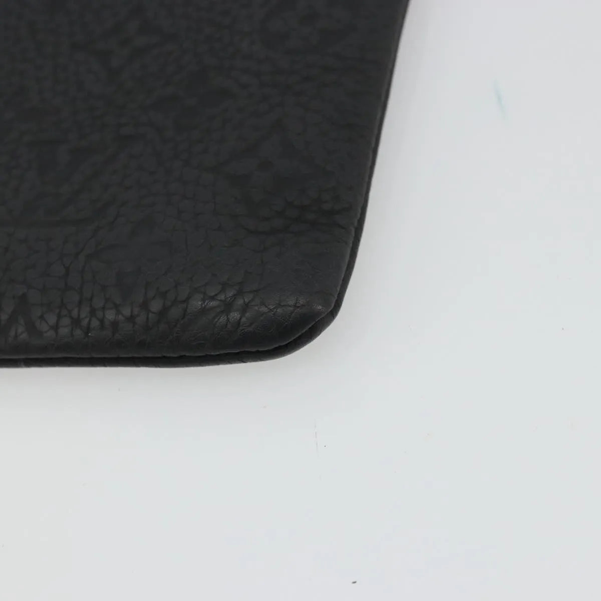 Louis Vuitton LV Friends A4 Printed Monogram Taurillon Leather, Black, Canvas, Clutch