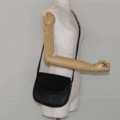 Burberry Flap Shoulder Leather, Black, Leather, Shoulder Bag