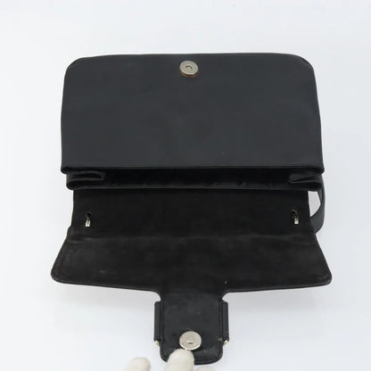 Salvatore Ferragamo Vala Leather, Black, Patent Leather, Shoulder Bag