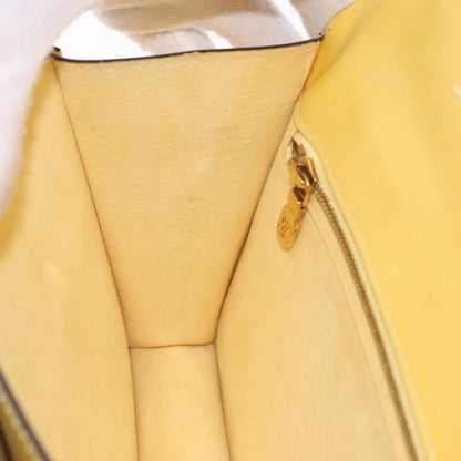 Louis Vuitton Monceau Vernis, Yellow, Patent Leather, Handbag