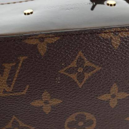 Louis Vuitton Hot Springs Vernis with Monogram Canvas, Brown, Canvas, Backpack