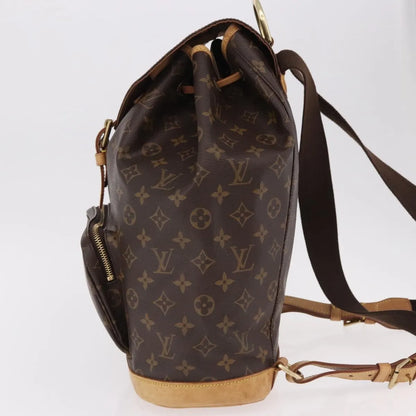 Louis Vuitton Montsouris Monogram, Brown, Canvas, Backpack