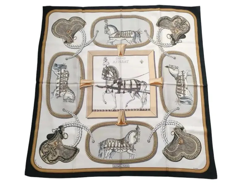 Hermes Carré 90 Silk multicolor, Multicolour, Silk, Scarf