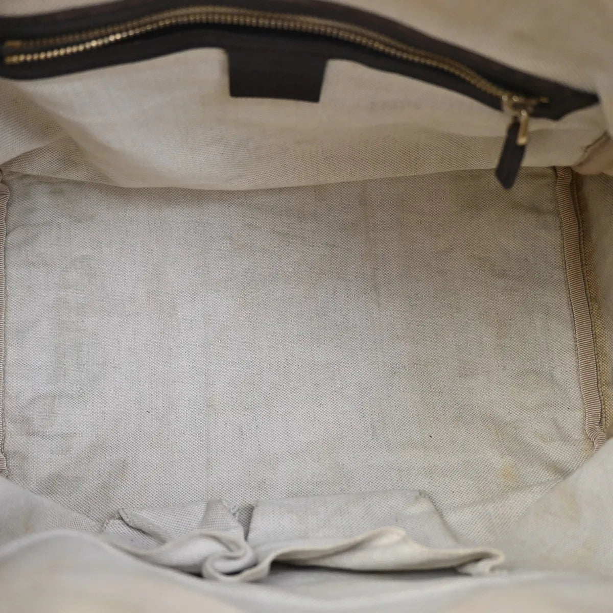 Gucci Vintage Web Boston GG Canvas, Brown, Canvas, Handbag