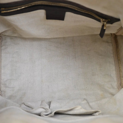 Gucci Vintage Web Boston GG Canvas, Brown, Canvas, Handbag