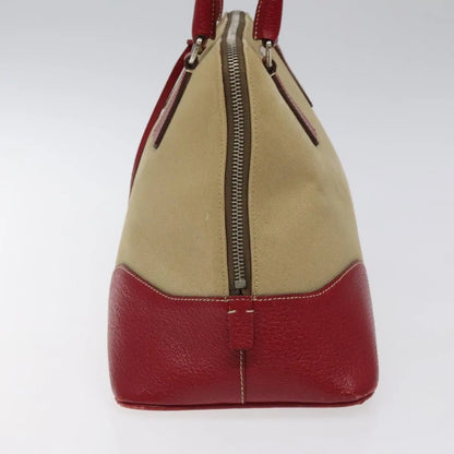 Prada Promenade Tote Canvas and Leather, Beige, Canvas, Shoulder Bag