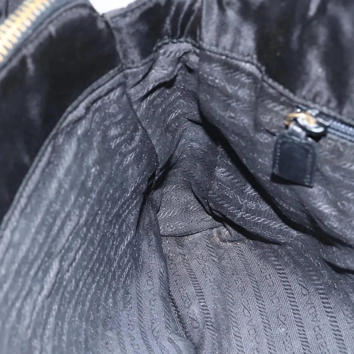 Prada Shoulder Leather, Black, Leather, Shoulder Bag